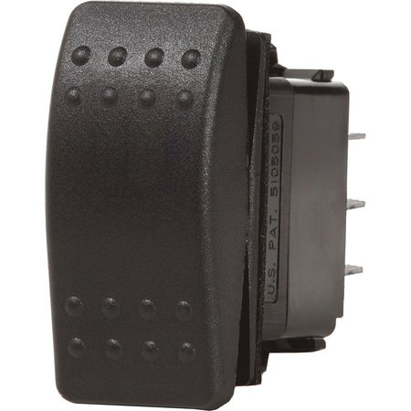 BLUE SEA SYSTEMS Blue Sea 7938 Contura II Switch DPDT Black - (ON)-OFF-(ON) 7938